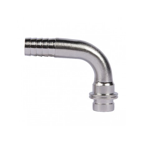 Tube connector elbow 7 mm i.d. stainless steel Python