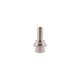 Tube connector straight 7 mm stainless steel Python