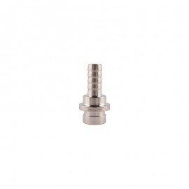 Tube connector straight 7 mm stainless steel Python