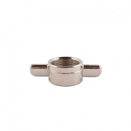 Wing nut 5/8" thread nickel-plate brass Python